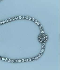 Pulsera Nature Circonias chapeado oro 18k